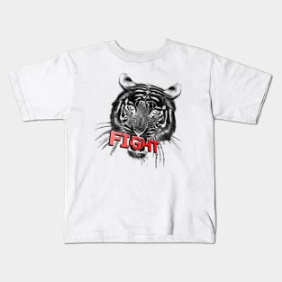 tiger fight Kids T-Shirt